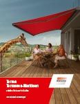 Warema Terrassen-Markisen Prospekt Cover - Wolkenstein GmbH