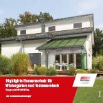 Warema Wintergarten-Markisen Prospekt Cover - Wolkenstein GmbH